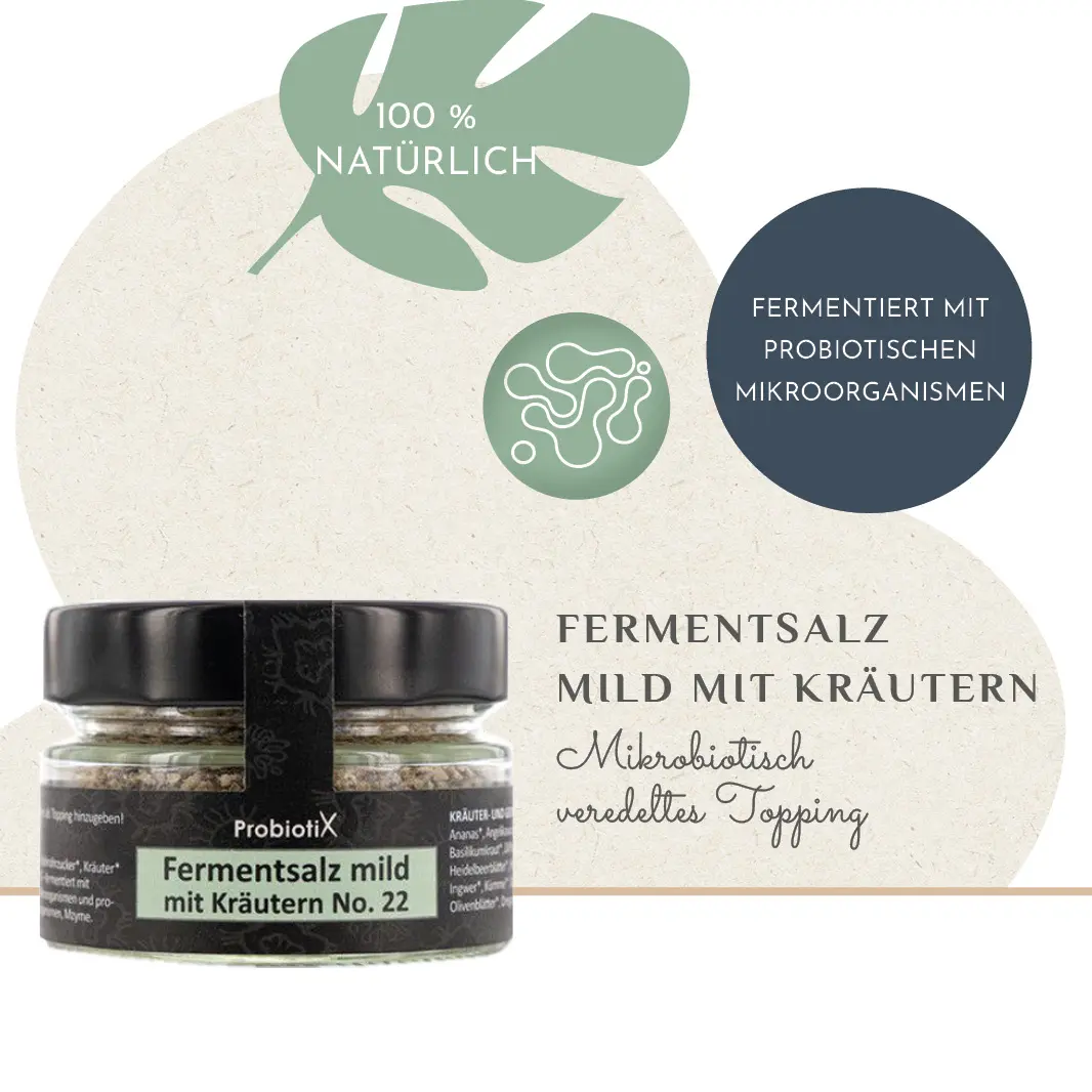 ProBiotiX FERMENTSALZ mild mit Kräutern No. 22 100g