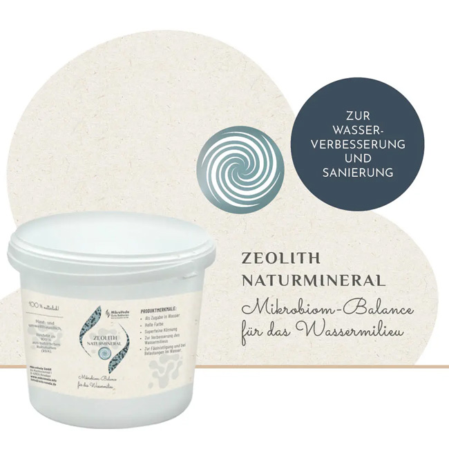 MikroVeda ZEOLITH Naturmineral 4kg Detox Wasserreinhaltung und Basenbad