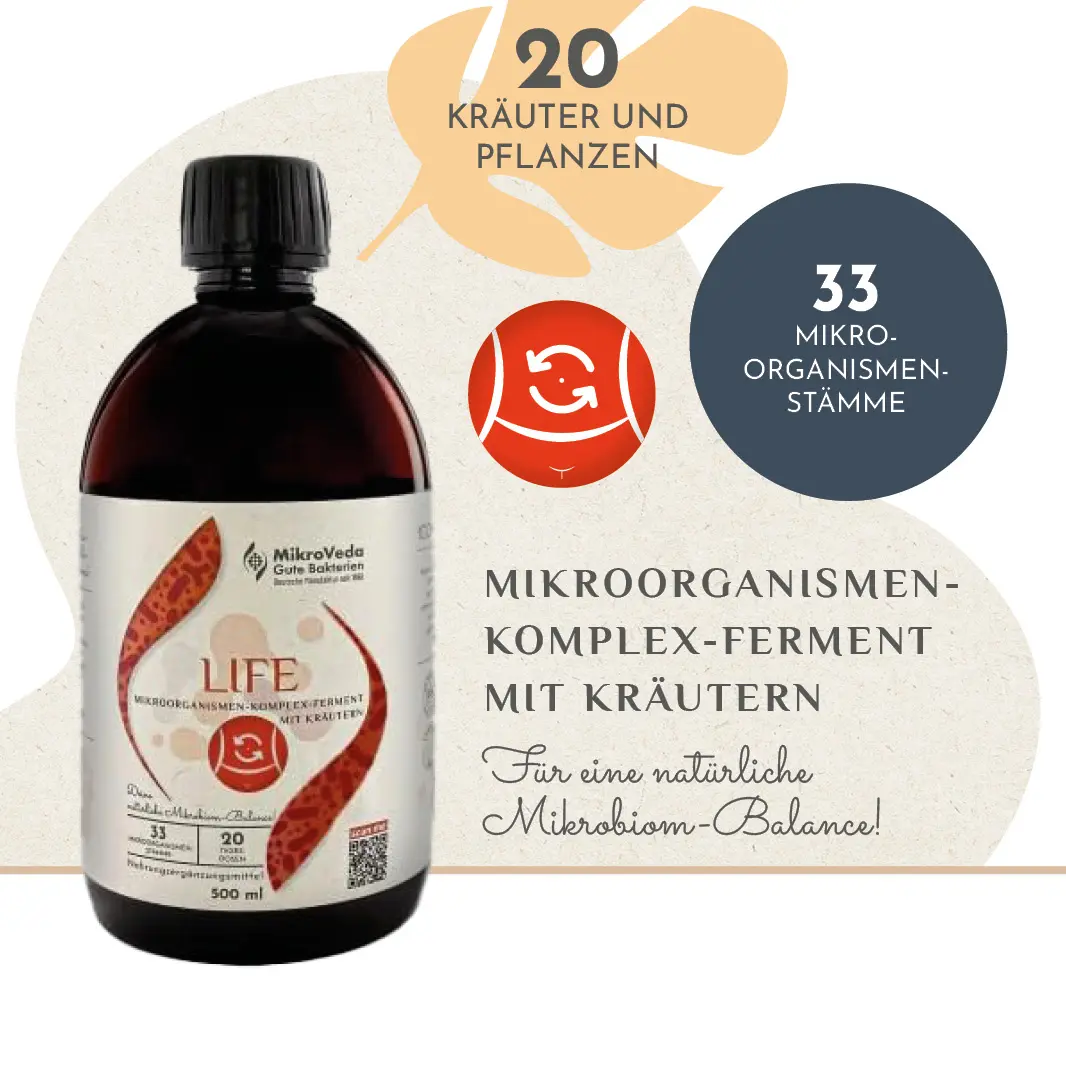 MikroVeda LIFE Bio Mikroorganismen Komplex Kräuterferment 0,5 Liter R-PET (100% recycelt)