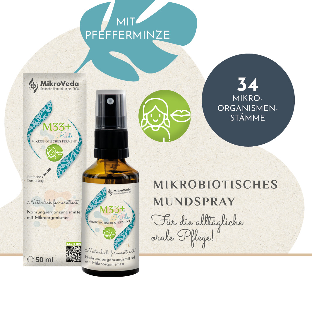 MikroVeda M33+ KIDS Mikrobiotisches Ferment für Kinder Bio