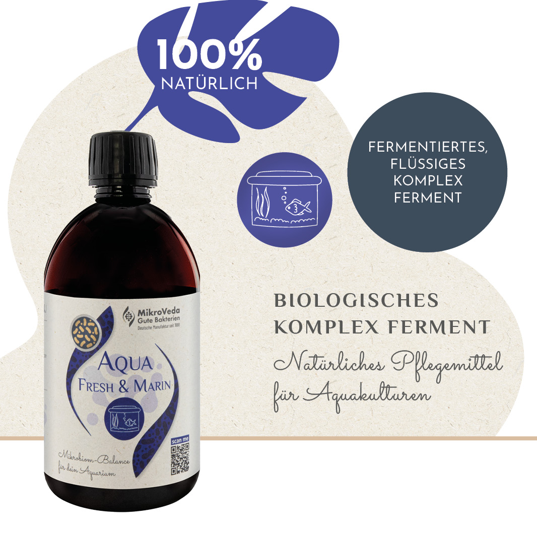 MikroVeda AQUA FRESH & MARIN Bio für Aquakulturen 250 ml Tropfflasche